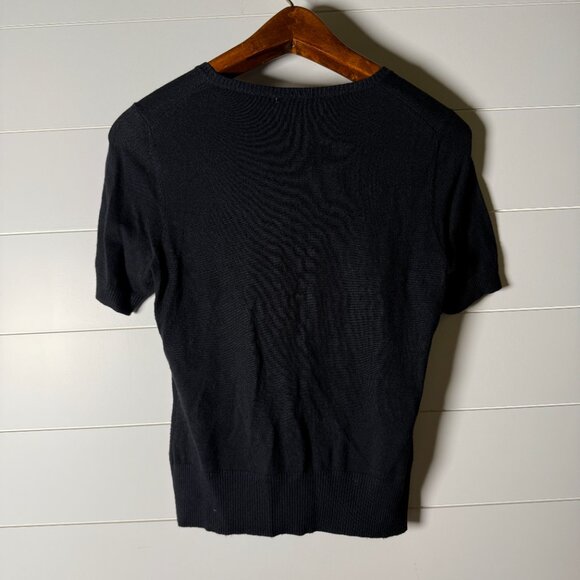 Gerard Darel Sweater Black Twin Set Tank & Button Cardigan Size T3 - Picture 9 of 13